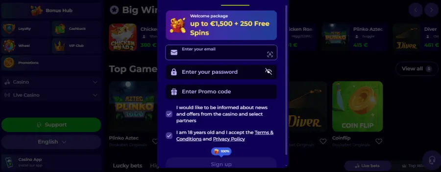 Rooksbet app download
